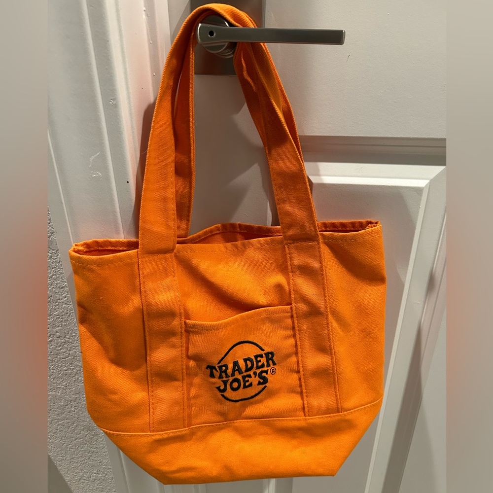 Halloween Trader Joes orange mini tote